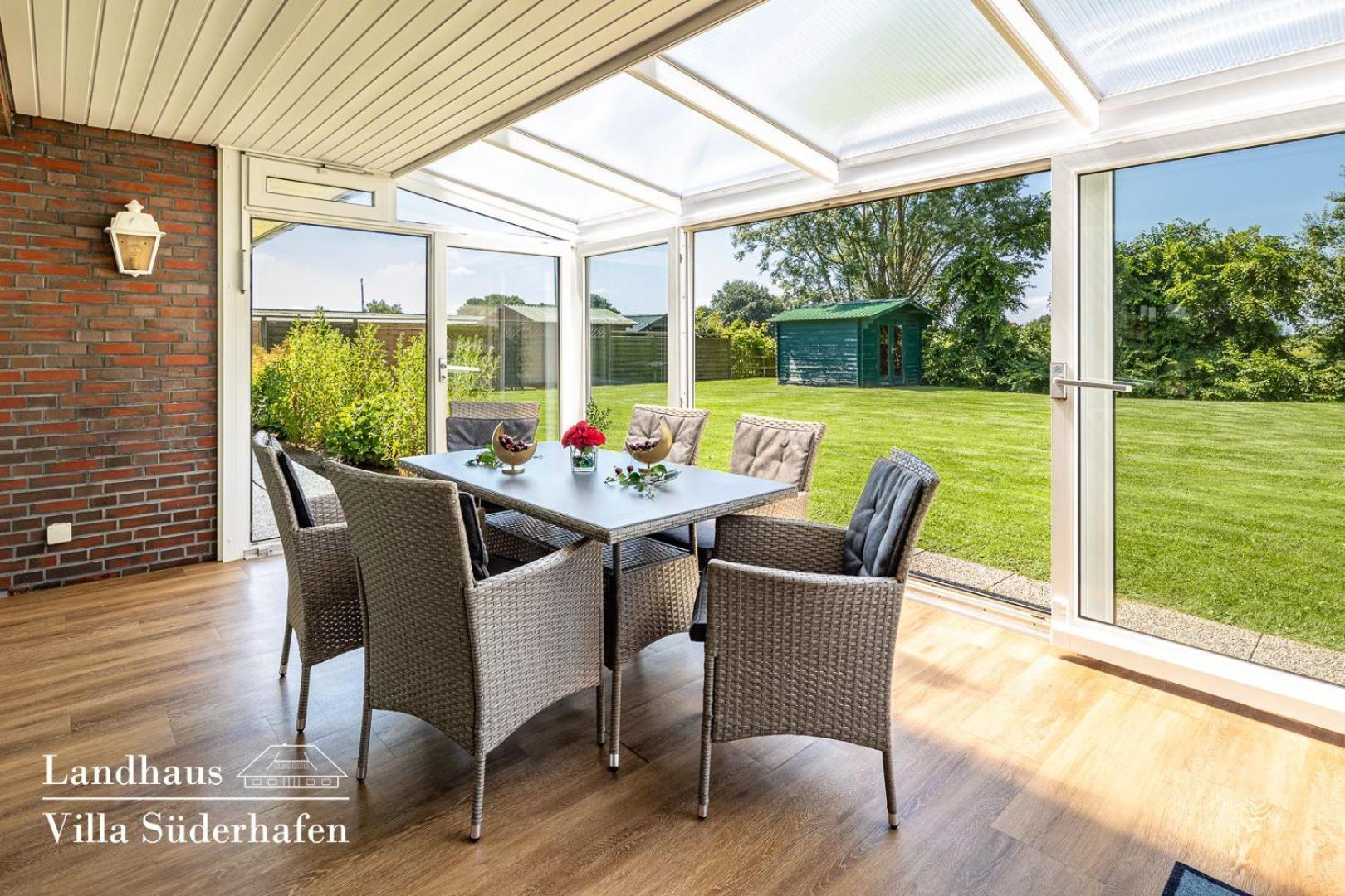 Landhaus Villa Suederhafen - Kleiner Luxus Nordstrand Bagian luar foto