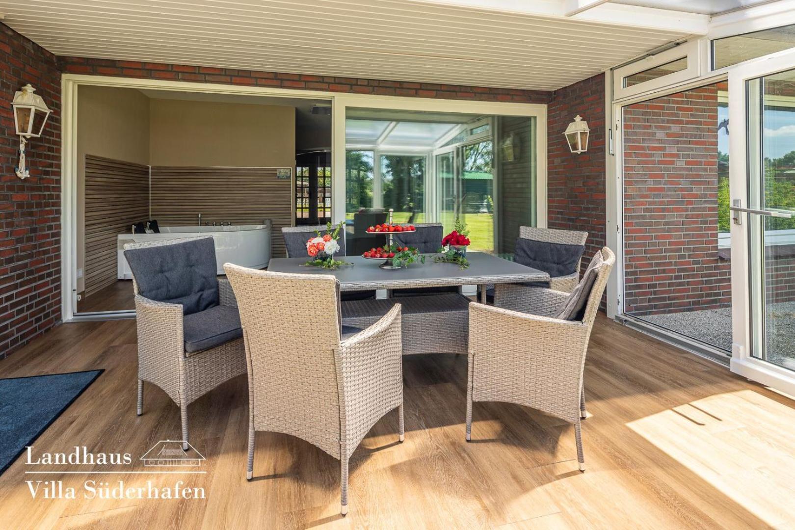 Landhaus Villa Suederhafen - Kleiner Luxus Nordstrand Bagian luar foto