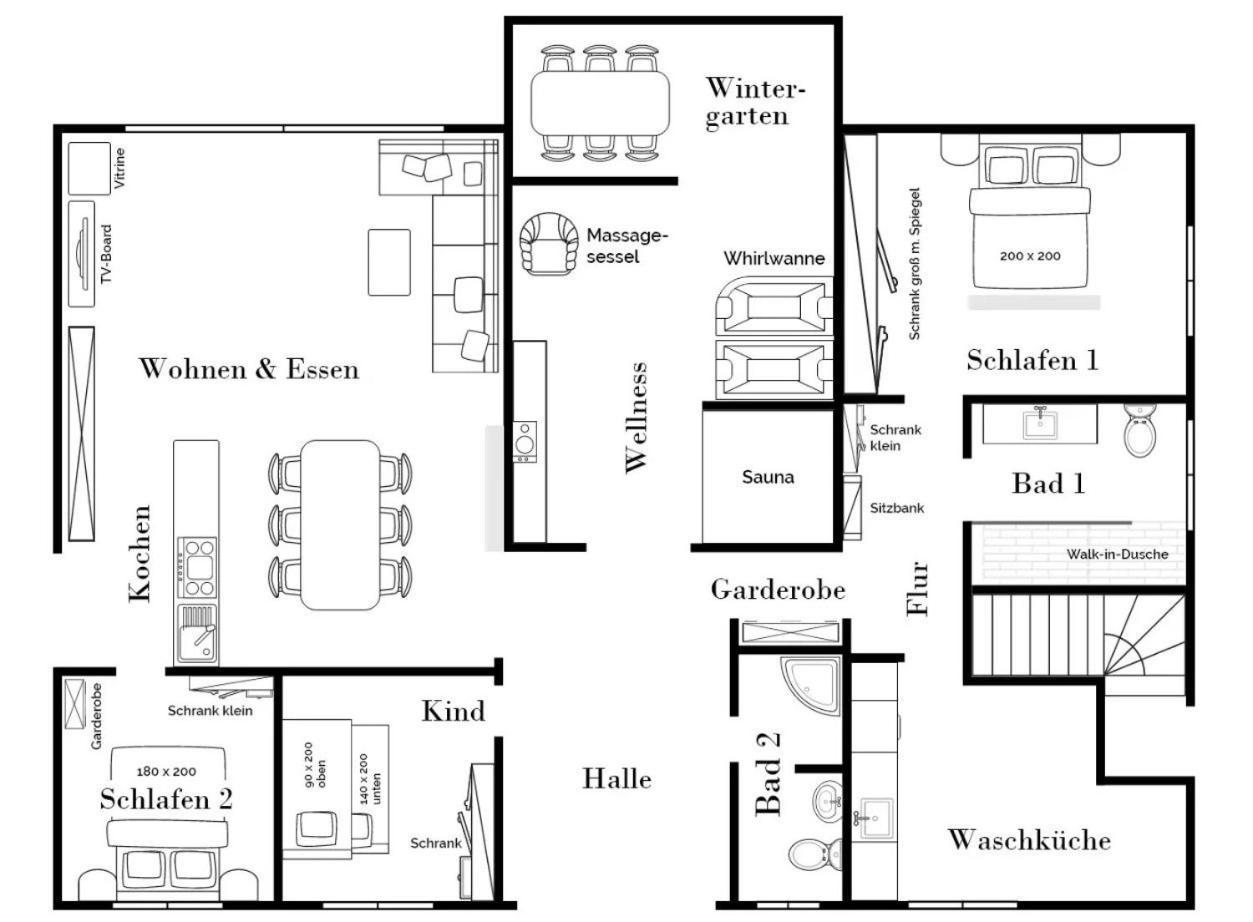 Landhaus Villa Suederhafen - Kleiner Luxus Nordstrand Bagian luar foto