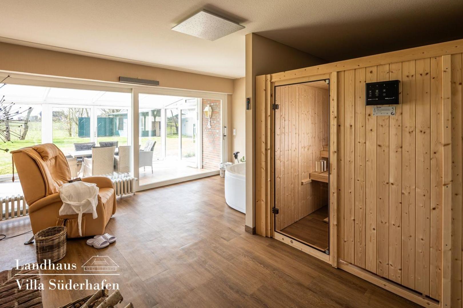 Landhaus Villa Suederhafen - Kleiner Luxus Nordstrand Bagian luar foto